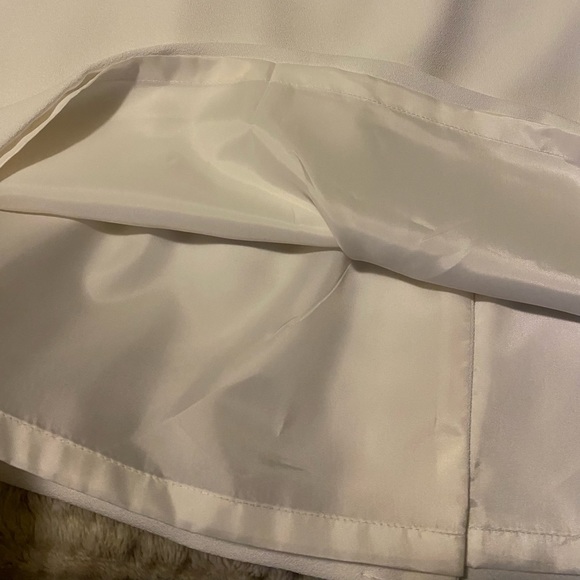 Karen Scott white sleeveless lined dress size 14 GREAT condition! Back zipper - Picture 5 of 6